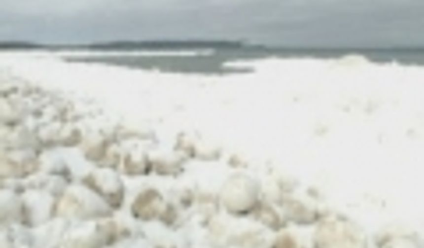 On lake michigan ice balls / Michigan gölü buz topları 